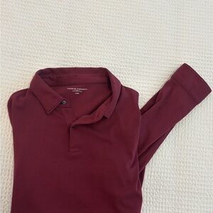 Charles Tyrwhitt Men's Deep Red Polo Shirt